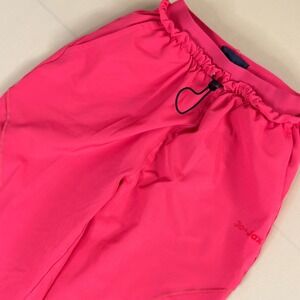 Jo+Jax Let's Bounce Red Pants Youth Medium 8-10 Good Activewear Dance Toggle